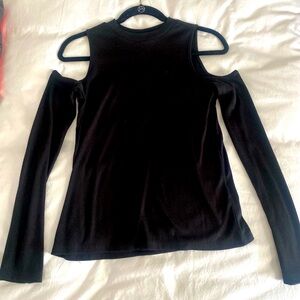 Jack by BB Dakota Women’s Cold Shoulder Long Sleeve in Black.